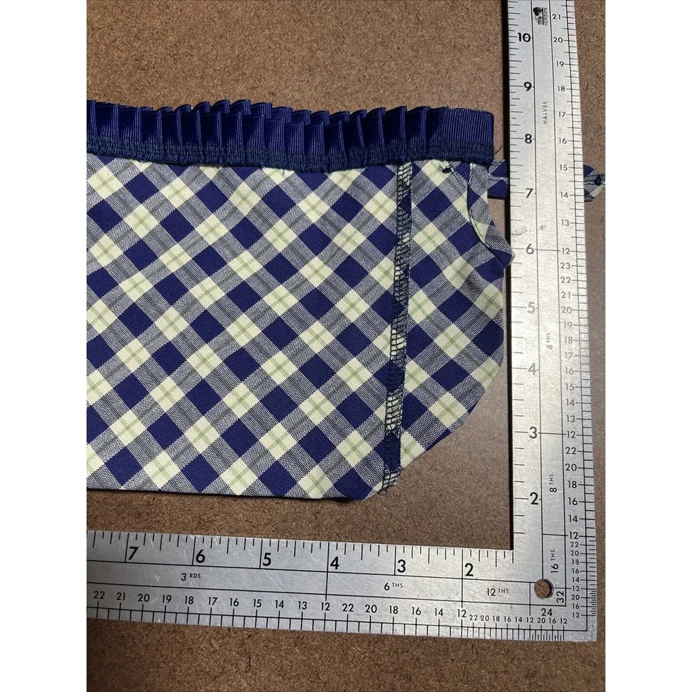 Longaberger Basket Liner Blue Ribbon Plaid Liner Canning Basket Liner